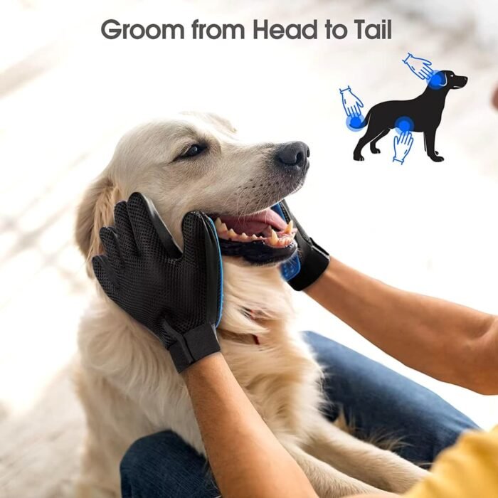Guantes de aseo para mascotas – Cepillado y masaje en uno